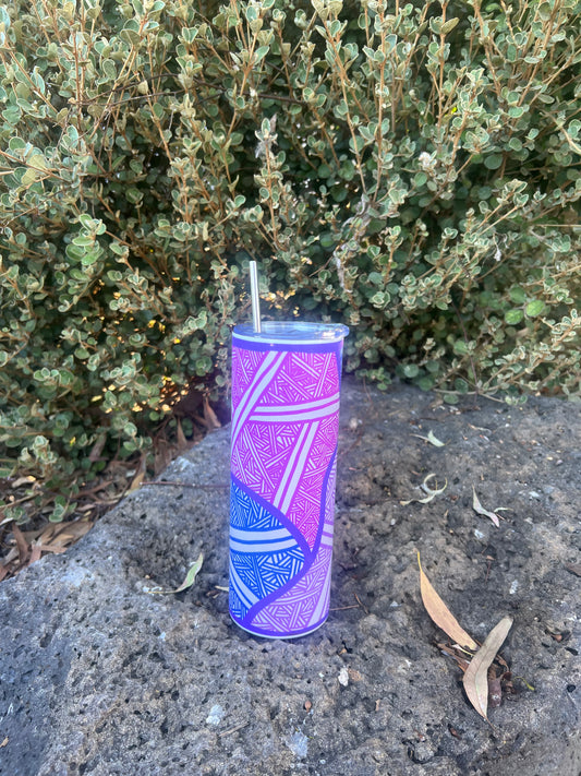 20oz Drink Tumbler with Metal Straw